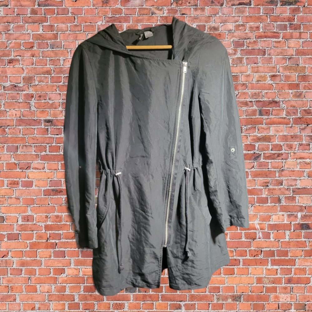 Abstract zipper windbreaker